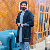 Australian Lambswool Shawl | Black